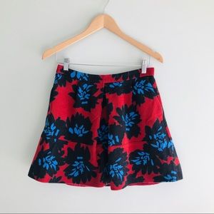 J.Crew - Floral Flare Midi Skirt